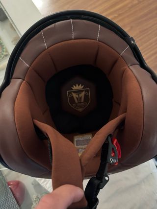 Casco Moto Vintage Le Mans Marca Helmet.