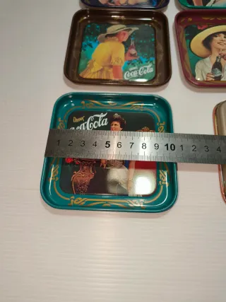 Set 6 Sottobicchieri Coca Cola Metallo Vintage