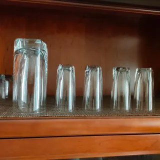 Juego de 4 vasos de cristal