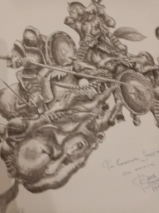 Disegno a carboncino 50x70 cm