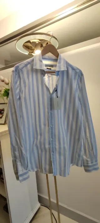 Camisa Oxford Easy Wear,  Rayas T/XL