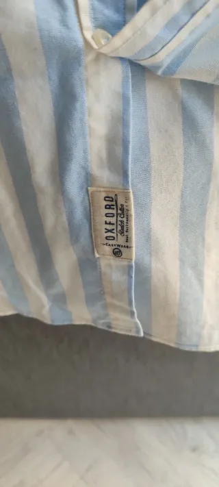 Camisa Oxford Easy Wear, Rayas T/XL