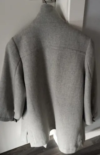 Abrigo Zara Woman Talla Única Gris