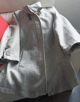 Abrigo Zara Woman Talla Única Gris