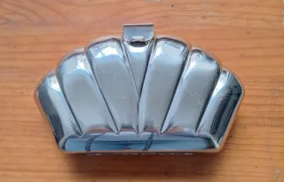 Bolso bombonera plateado