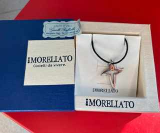 Collana Morellato con croce oro e argento