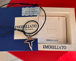 Collana Morellato con croce oro e argento