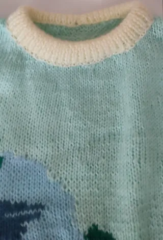 Maglione donna vintage floreale