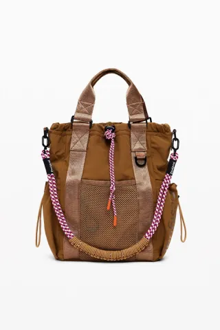 Mochila Desigual Multiposición Marrón Multicolor
