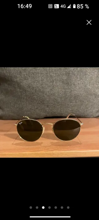 Gafas Ray-Ban Redondas Doradas