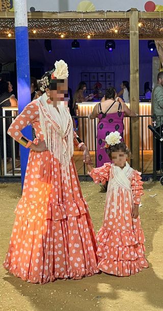 Traje Flamenca Madre e Hija Talla 36/38 y 4/5