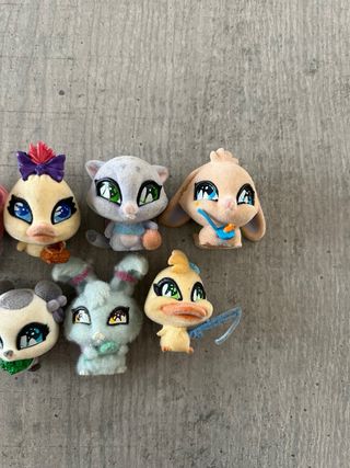 Lotto 7 pezzi animali cuccioli pelosi