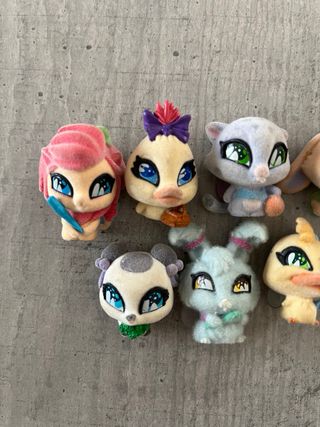 Lotto 7 pezzi animali cuccioli pelosi