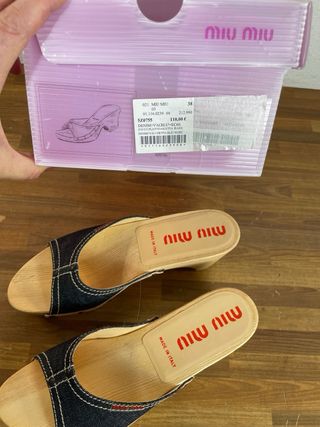 Miu Miu Zoccoli Tg 38