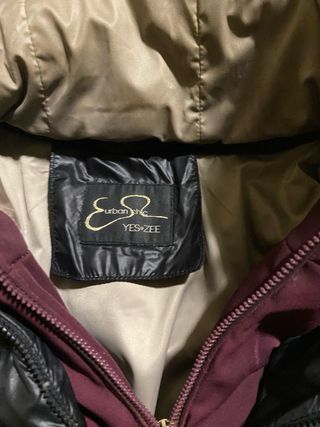 Plumífero Mujer Talla L Negro Multicolor