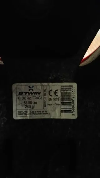 Casco de bici infantil rojo