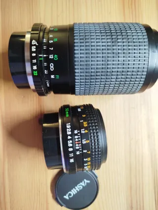 Yashica ML 50mm 1:1.9 + regalo lente 70-210.