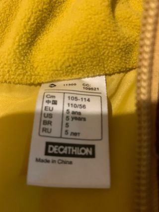 Gilet imbottito Quechua 5 anni