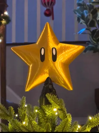 Estrella para árbol Super Mario