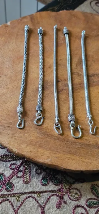 Lotto 9 bracciali argento