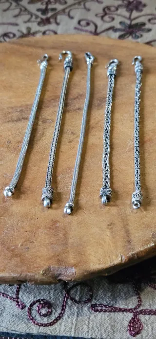 Lotto 9 bracciali argento