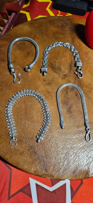 Lotto 9 bracciali argento