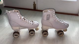 Patines blancos 4 ruedas talla 38