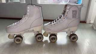 Patines blancos 4 ruedas talla 38