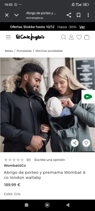 Abrigo invierno porteo negro y turquesa