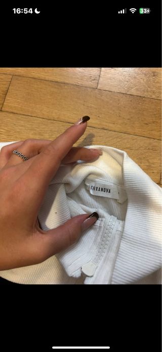 Top Terranova con zip taglia S