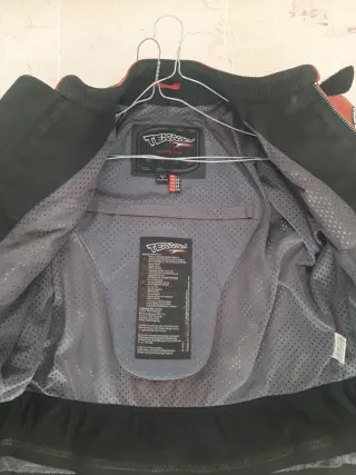 Chaqueta Moto TEKNIC Roja blanca y Negra t= 54