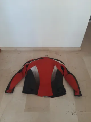 Chaqueta Moto TEKNIC Roja blanca y Negra t= 54