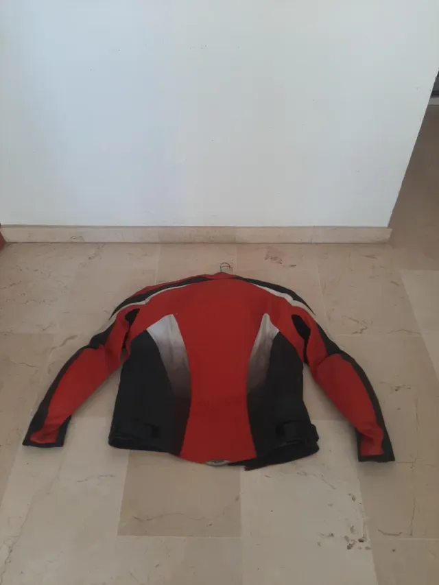 Chaqueta Moto TEKNIC Roja blanca y Negra t= 54