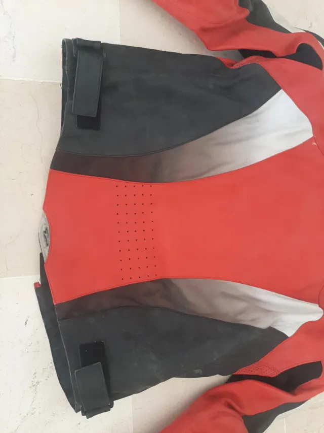 Chaqueta Moto TEKNIC Roja blanca y Negra t= 54