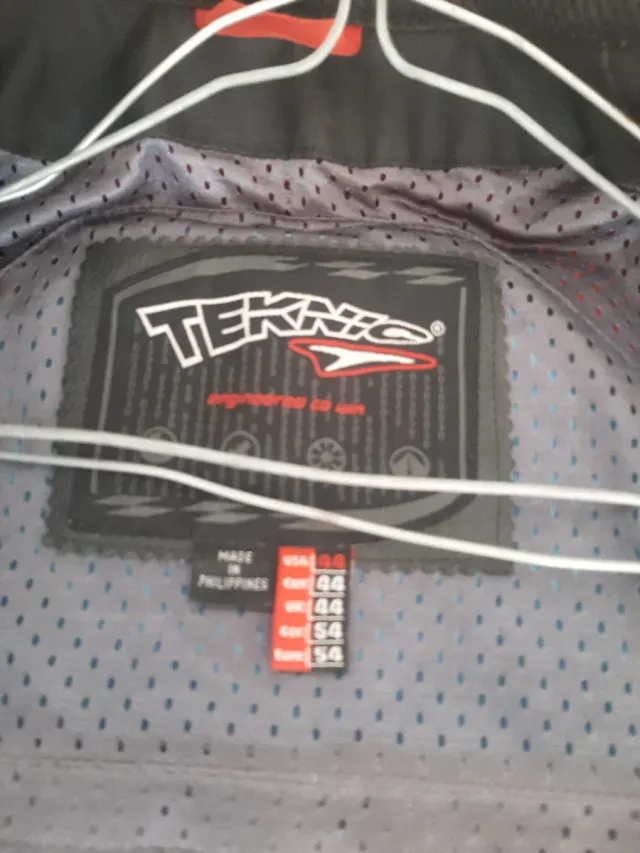 Chaqueta Moto TEKNIC Roja blanca y Negra t= 54