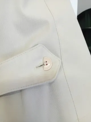 Gabardina mujer beige t.44 vintage