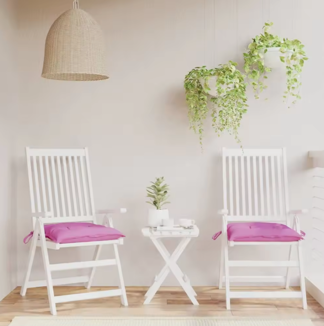 Cojines Silla Jardín Tela Oxford 2 Uds 50x50