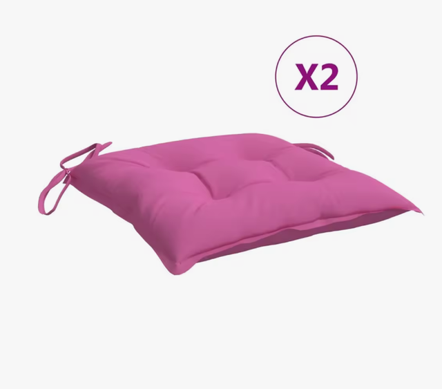 Cojines Silla Jardín Tela Oxford 2 Uds 50x50