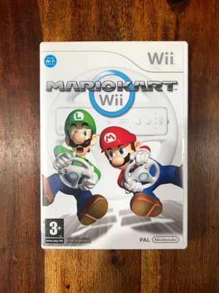 Mario Kart Wii con 1 Volante Wii nero
