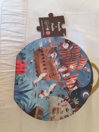 Janod Puzzle redondo piratas 4-7 años