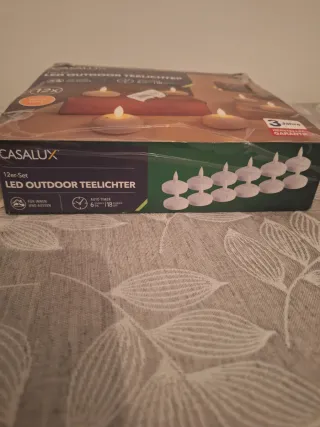 Set 12 LED Tealight Outdoor