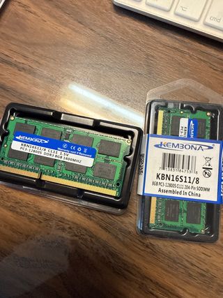 RAM portátil 16GB (2x8GB) DDR3 1600MHz PC3-12800S