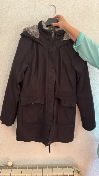 Anorak Hollister Talla M Negro