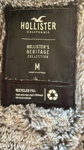 Anorak Hollister Talla M Negro