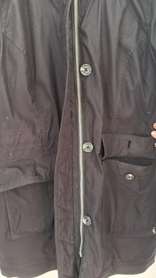 Anorak Hollister Talla M Negro