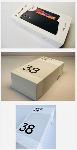 Confezione da 3 cellulari: 2 Oppo A38 + 1 Samsung XCover 5