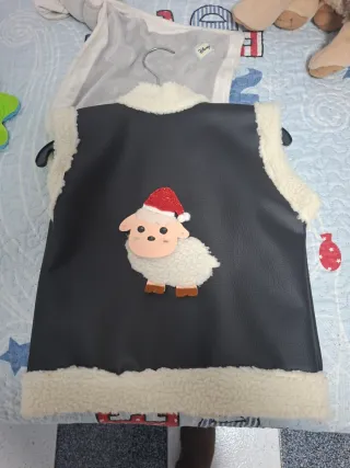 Chaleco Navidad hecho a mano