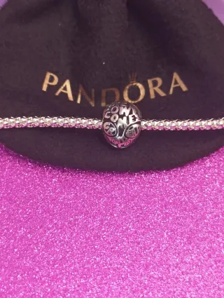 Charm Pandora Plata Diseño Geométrico