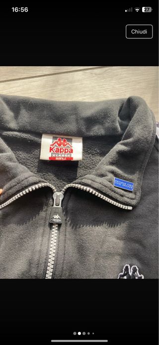 Tuta Kappa Uomo XL Nera