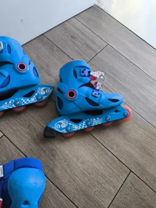 Patines en línea para niños + protecciones